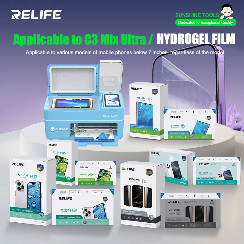 Screen Protector Cutter - RELIFE GF-1M GF-5MS HD TPH hydrogelfilm