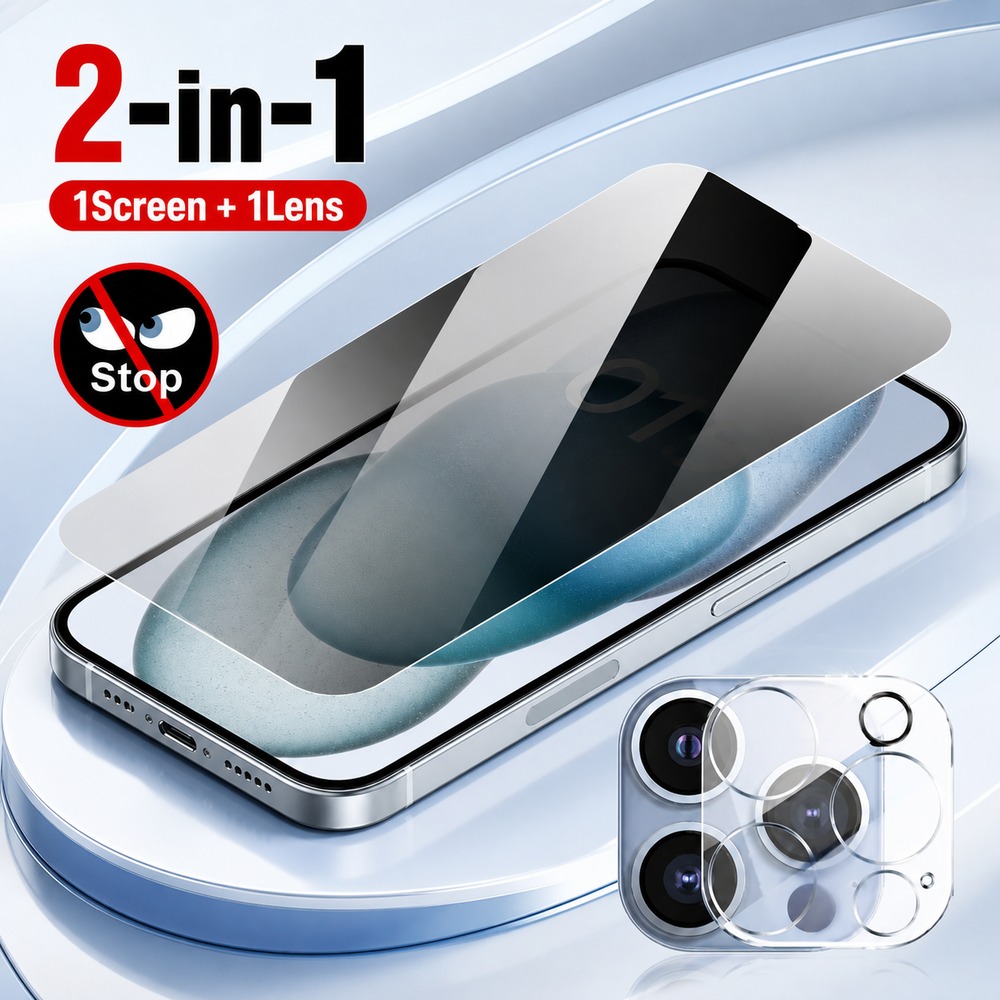 Realme Gt 6 - 1+1 stuks Privacy Tempered Glass voor