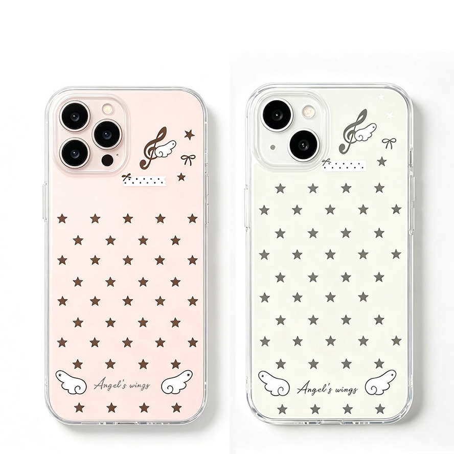 Vivo Y28 - Engelenvleugels Sterren Meisjes Telefoonhoesje voor VIVO