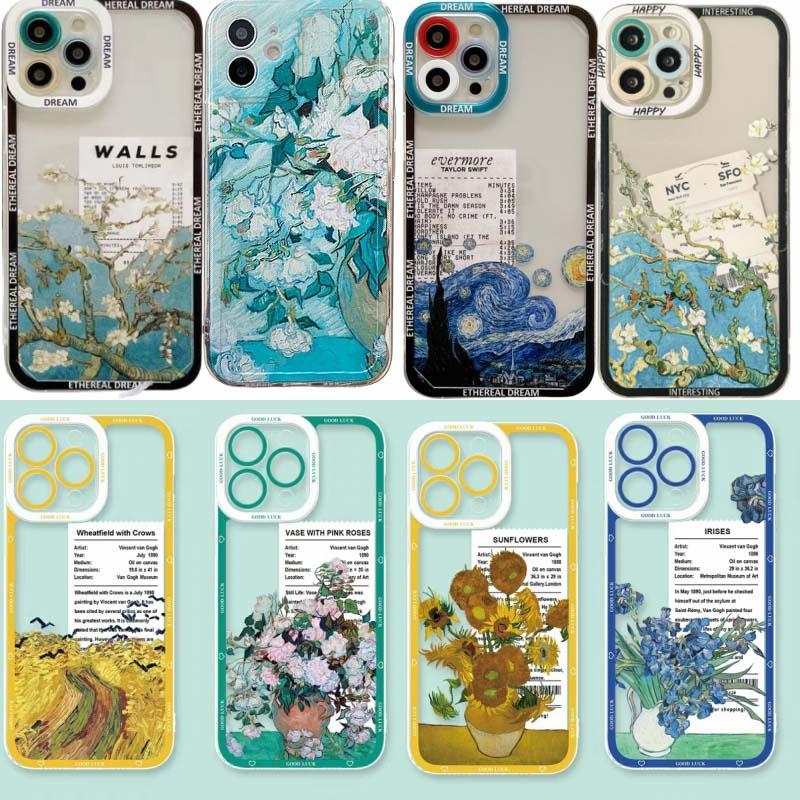 Oppo Reno 12 - Art Van Gogh Olieverfschilderij Sterrennacht Telefoonhoesje